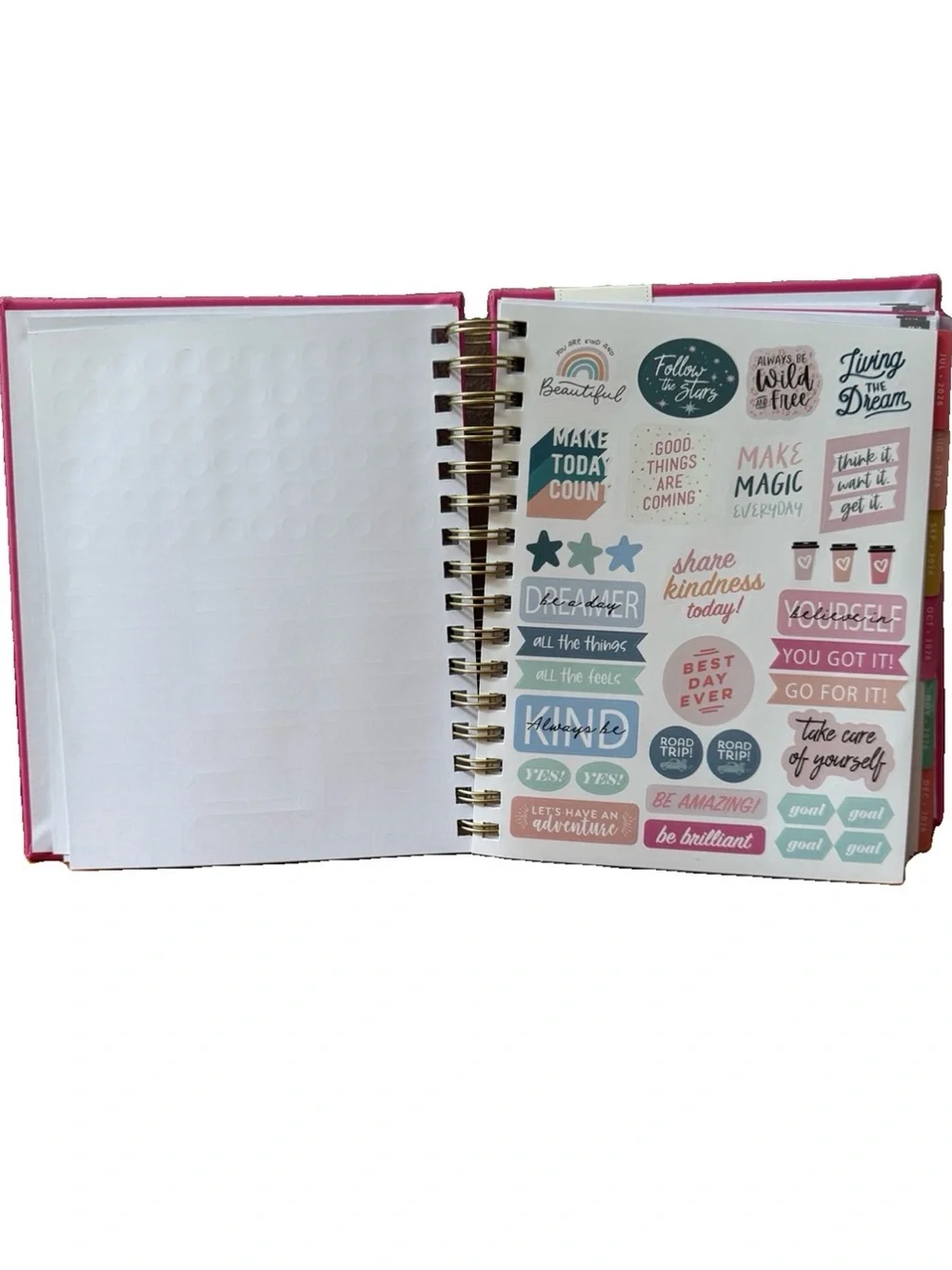 Eccolo Planner 2026- 2027 18-Month Weekly & Monthly Planner Hard Cover 8x7.5”